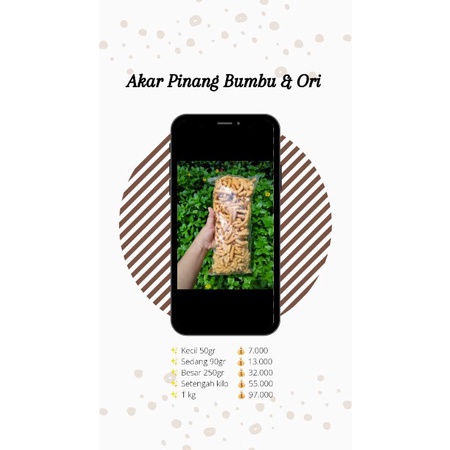 

Akar Pinang Bumbu uk.sedang