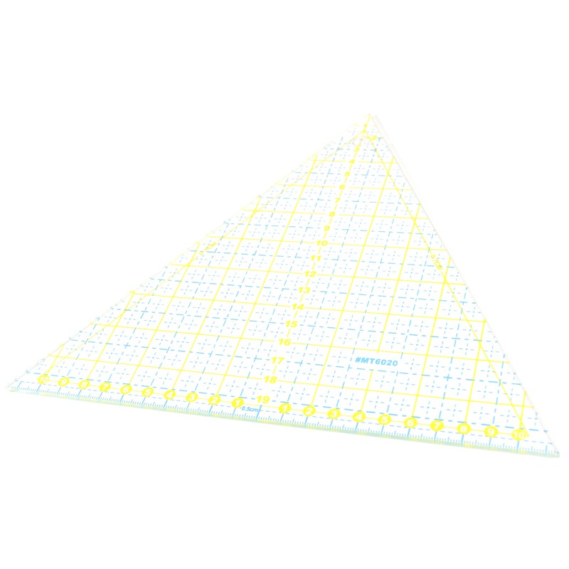 Penggaris Jahit - Penggaris Quilting Dan Patchwork Segitiga Sama Sisi MT-6020