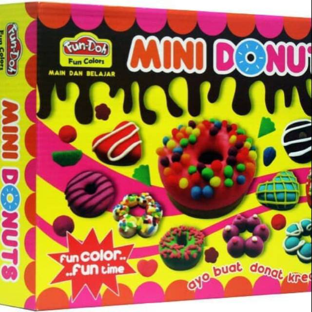 MAINAN FUNDOH MINI DONUT /FUNDHO MINIDONUT MAINAN LILIN MURAH S1