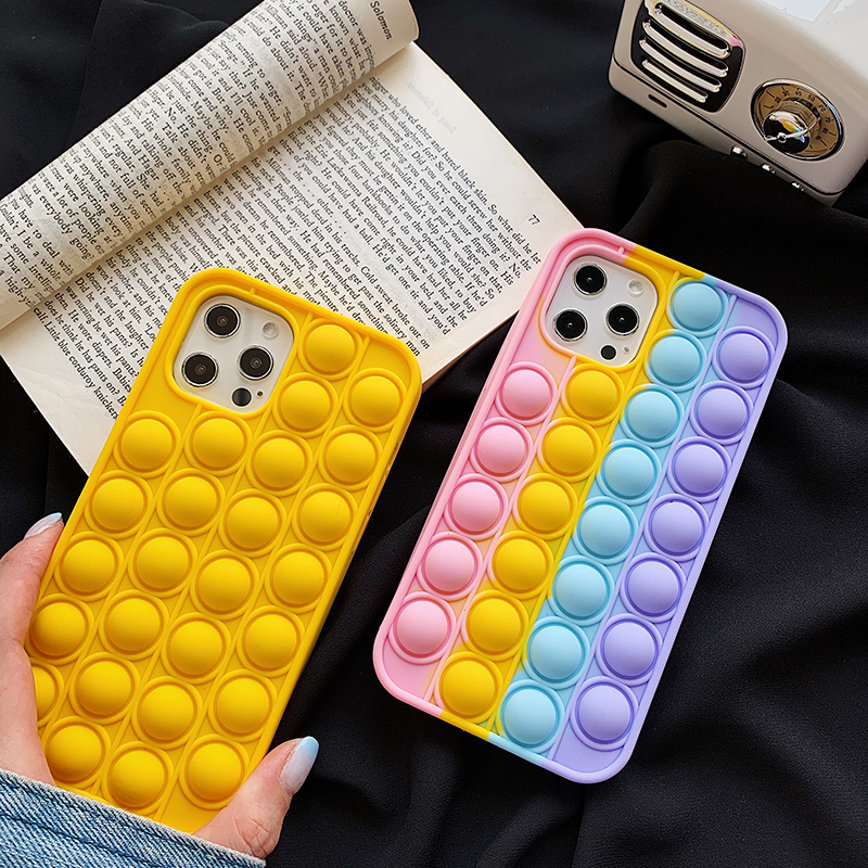 Candy decompression case is suitable for iPhone 6 Rainbow