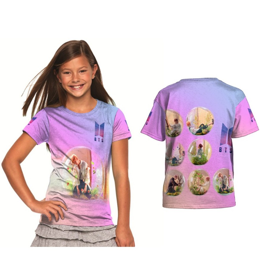 BTS ANSWER KOREA- RM Kaos Anak Perempuan Printing