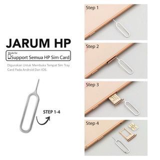 [RO ACC] JARUM TUSUK KARTU SIM EJECTOR HP PEMBUKA SIM TRAY HP ISI 10PCS