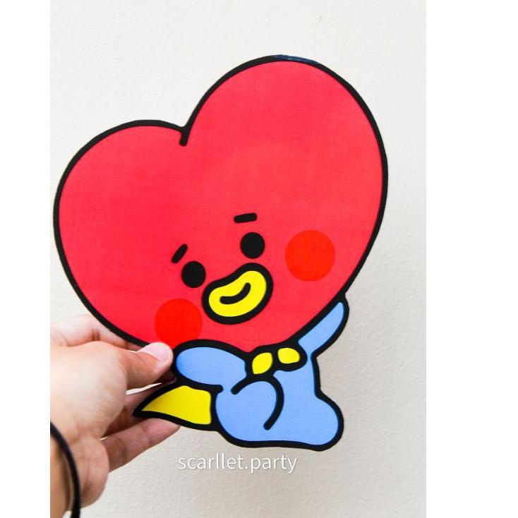 [KODE PRODUK A8TKL8463] PAKET LENGKAP DEKORASI ULANG TAHUN BT21 BTS HIASAN CHIMMY BANNER ULTAH TOPPE