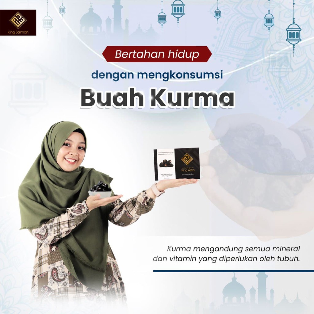 

Kurma Ajwa 500 Gram Bruto King Ajwa Original