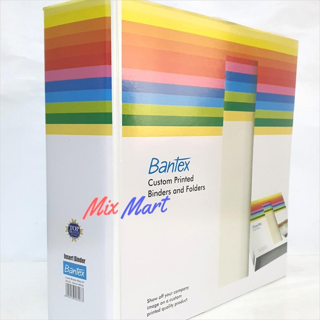 

Bantex 8562 07 Insert Ring Binder A4 2 Ring 65 mm White