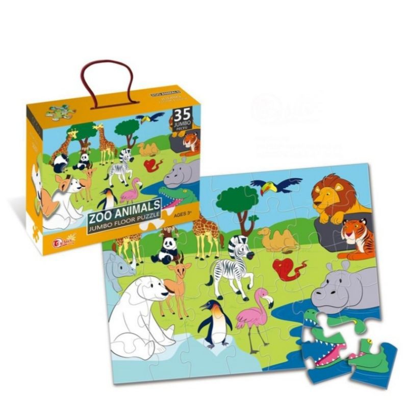 Mainan Puzzle Zoo Animals (35ps)