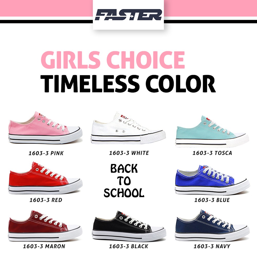 Faster Sepatu Sneakers  Wanita 1603-03 Size 36-40