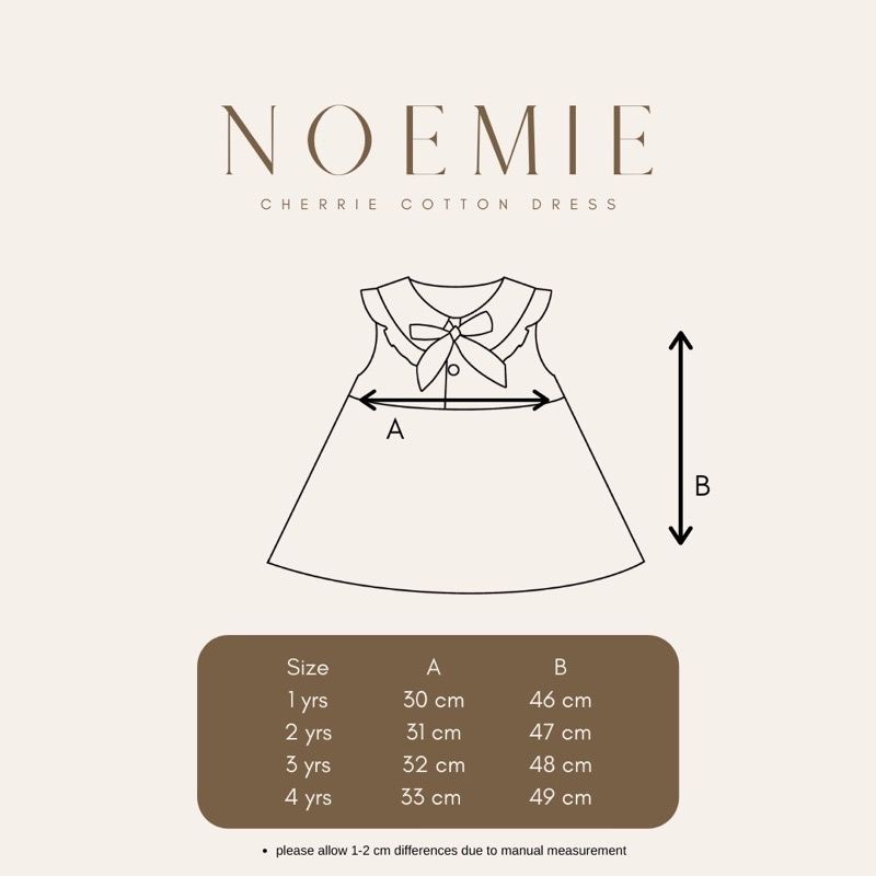 BELL&amp;BO - NOEMIE DRESS - DRESS BELL N BO - BAJU ANAK PEREMPUAN