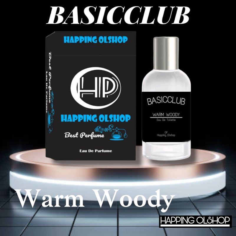 Basic Club parfume warm woody geamoore pria/wanita parfum elegant