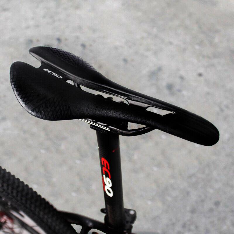  Sadel  Sepeda  Bahan Karbon Fiber Karbon Kulit Warna  Hitam 