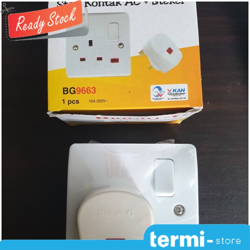 colokan ac kaki 3 stop kontak ac bright