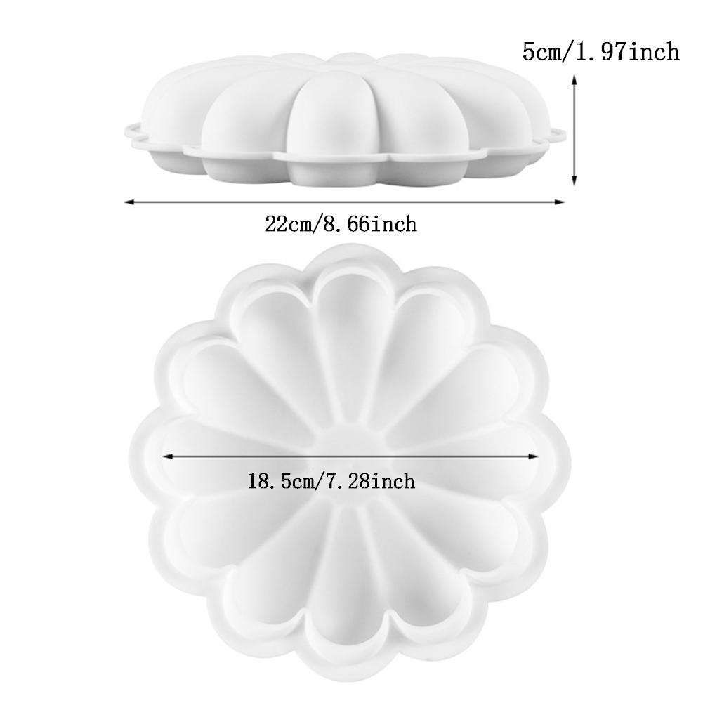 R-FLOWER Cetakan Kue Bunga Alat Dekorasi Coklat DIY Pastry Jelly Dessert Silikon Anti Lengket