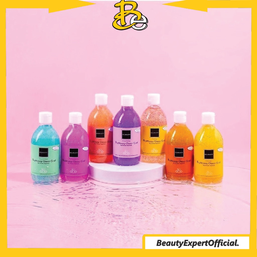 ⭐️ Beauty Expert ⭐️ SCARLETT Shower Scrub Series - SCARLETT Body Wash - Mango Jolly Cucumber Coffee Freshy Charming