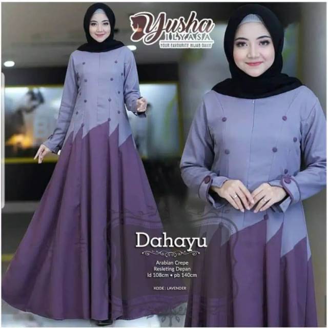 Dahayu maxy baju gamis pakaian wanita dress fashion muslim