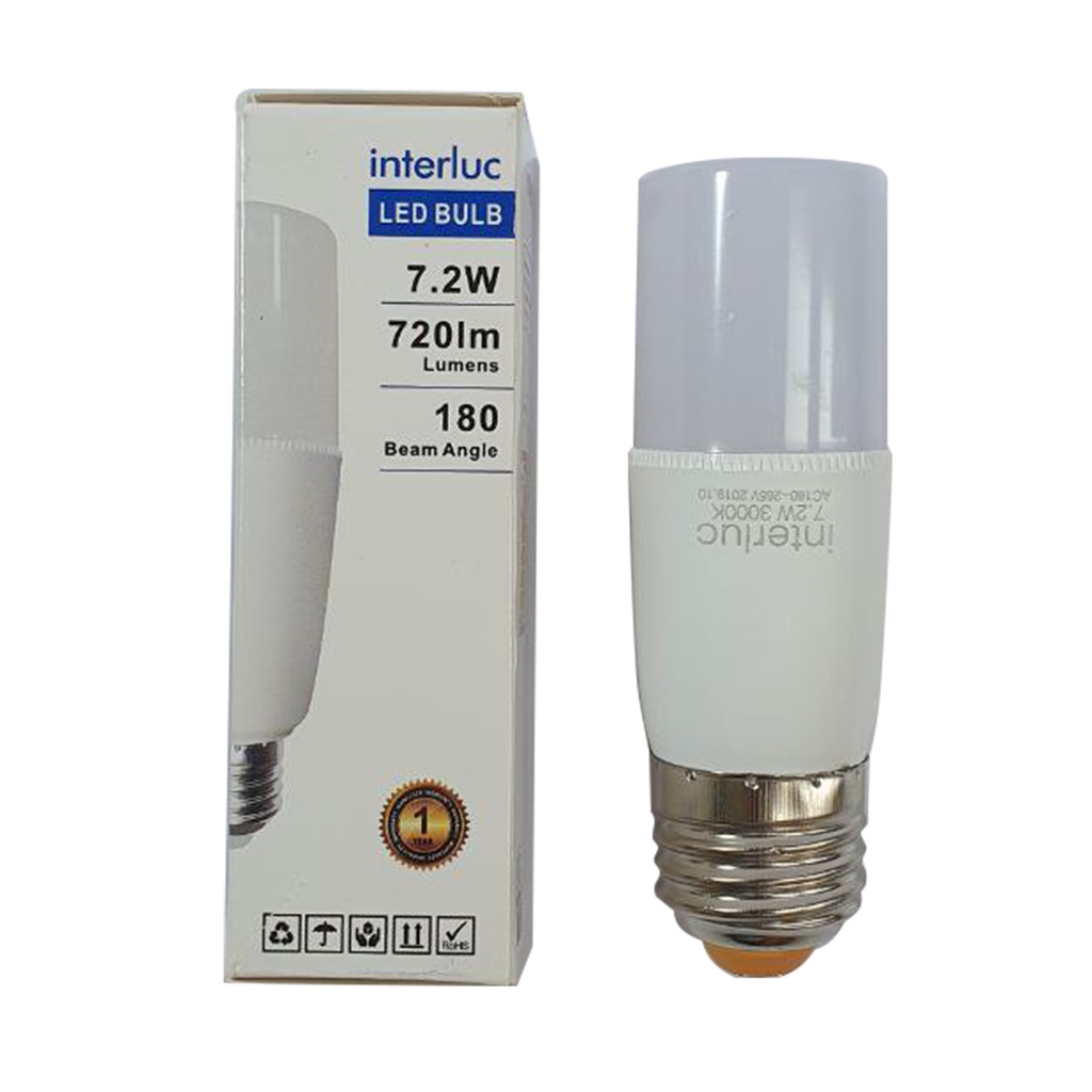 BULB STICK LED IT-R7E2 7.2W E27 4000K NW Natural White INTERLUC