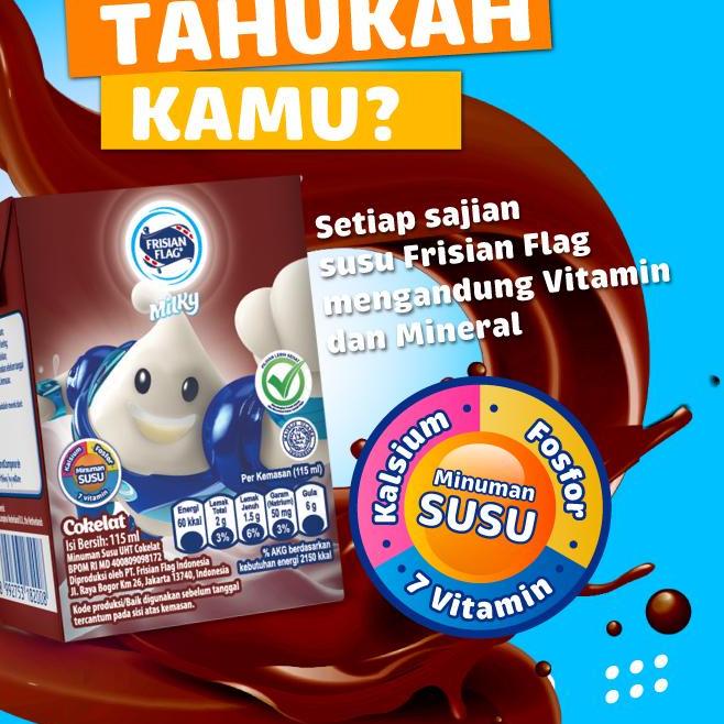 

Kekinian Frisian Flag UHT Zuzhu Cokelat 115ml 6pcs x 4