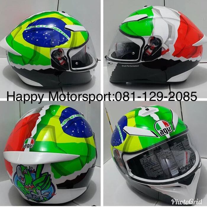 HELM FULLFACE AGV K3SV MORBIDELLI (BRAZIL FLAG) EURO + PINLOCK M L XL
