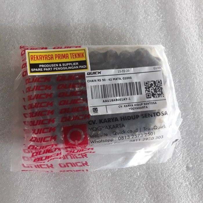 QUICK ORIGINAL RANTAI TRAKTOR G1000 E2000 G3000 S1000 BOXER YANMAR