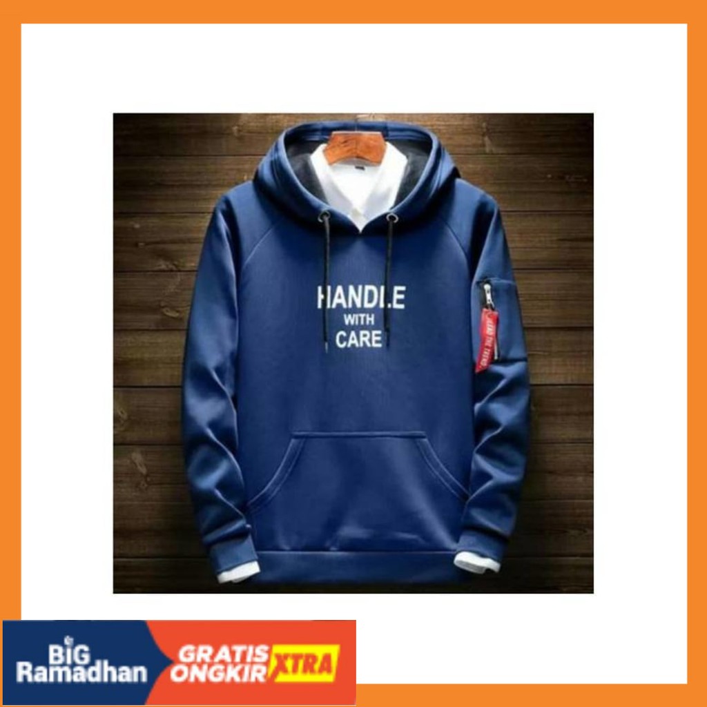 RAJUT RAPI BIG UKURAN ALLSIZE JUMBO LD 110 BESAR MURAH / Sweater cowok | HANDLE HOODIE | sweater