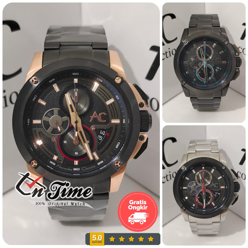 Alexandre Christie AC 9602 MC Jam Tangan Pria Ori