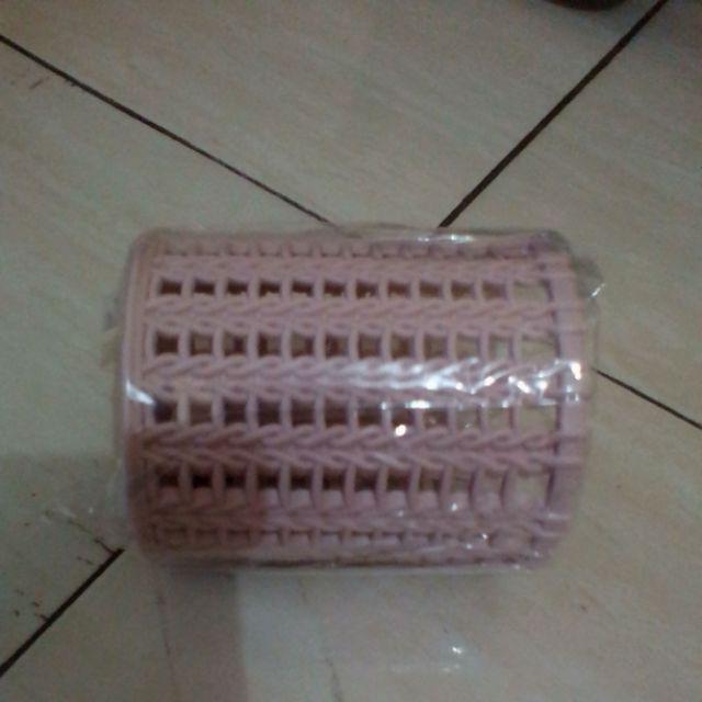 Gre Bulat Berlubang Desain Pensil Pen Holder Kontainer Office Desktop Organizer