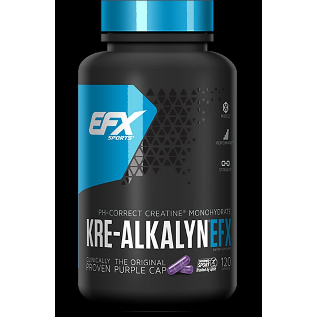 LIMITED Kre Alkalyn EFX 120 caps Creatine Capsul 120caps 120 caps