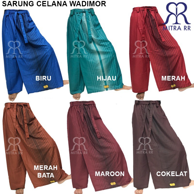 Sarung Celana WADIMOR Motif Salur Polos Warna Dewasa