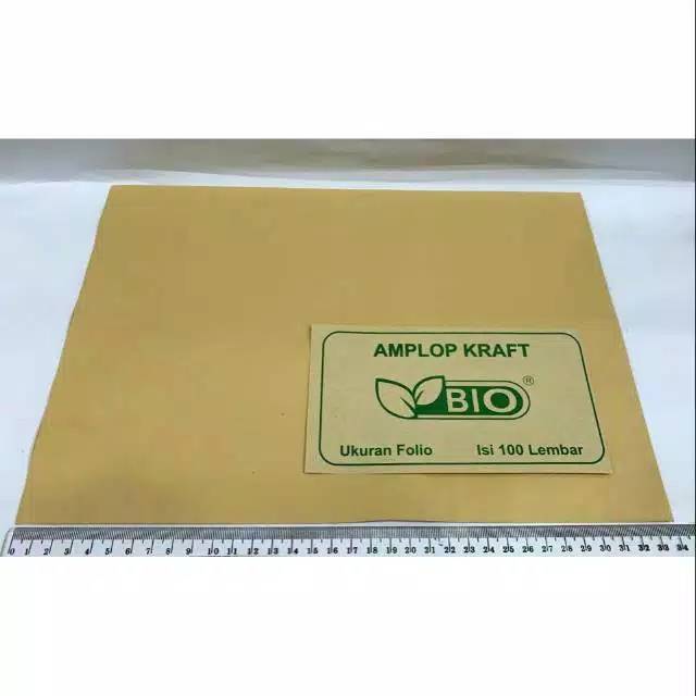 AMPLOP COKLAT FOLIO / AMPLOP COKLAT KABINET 100 LEMBAR