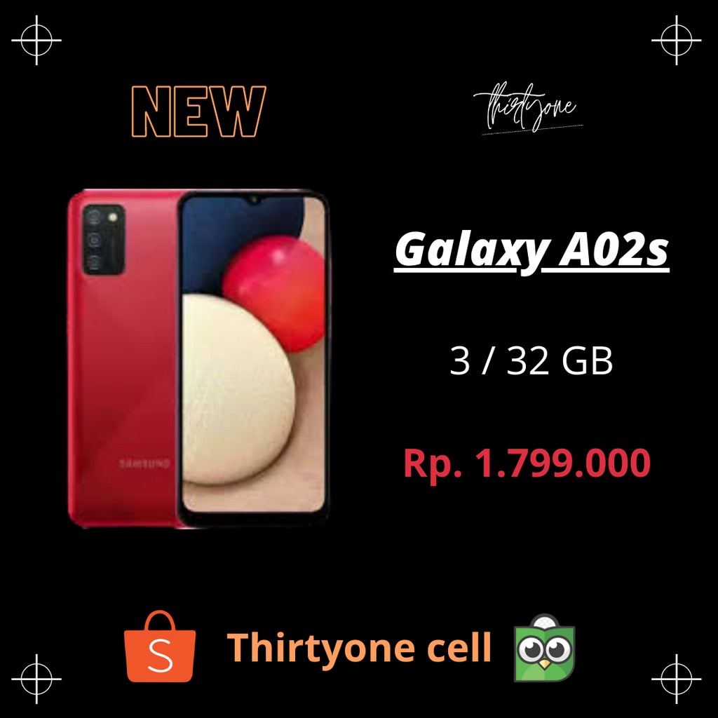 Samsung Galaxy A02s RAM 3/32 GB-Garansi Resmi-Murah