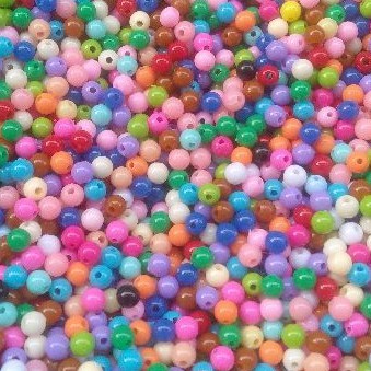 Manik-manik Mote Susu Warna Pastel Ukuran 8MM