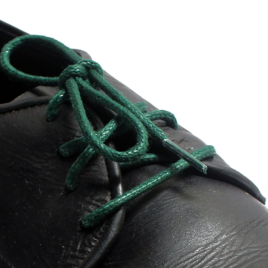 MR Shoelaces RD21 Dark Green (Hijau Tua) Tali Sepatu Lilin 2-3mm Bulat Round 50cm 60cm 70cm 80cm 90cm 100cm 120cm 150cm (Waxed Laces) - Premium Shoelace