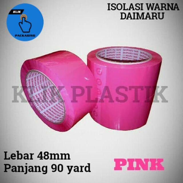 

ISOLASI WARNA PINK/SELOTIP/LAKBAN DAIMARU/OPP/TAPE/LAKBAN POLOS