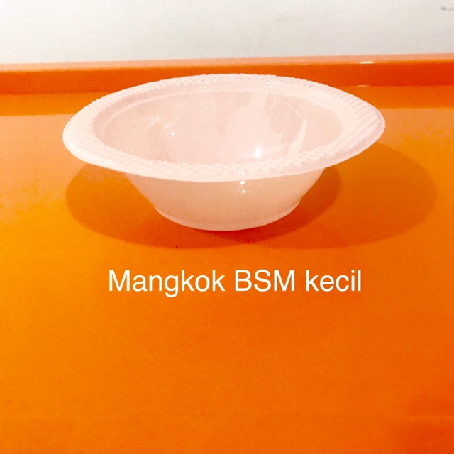 Mangkok plastik putih kecil mangkok bsm