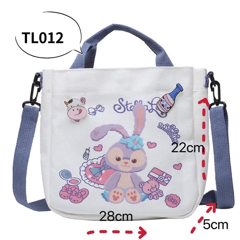 tas selempang kanvas stella TL012 TL013 model korea cute tote fashion sling bag