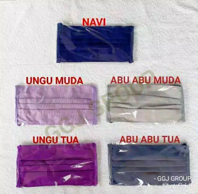 A ( A1 ) MASKER HIJAB KAIN OXFORD / TALI SAMBUNG - PUTUS / FREE PLASTIK