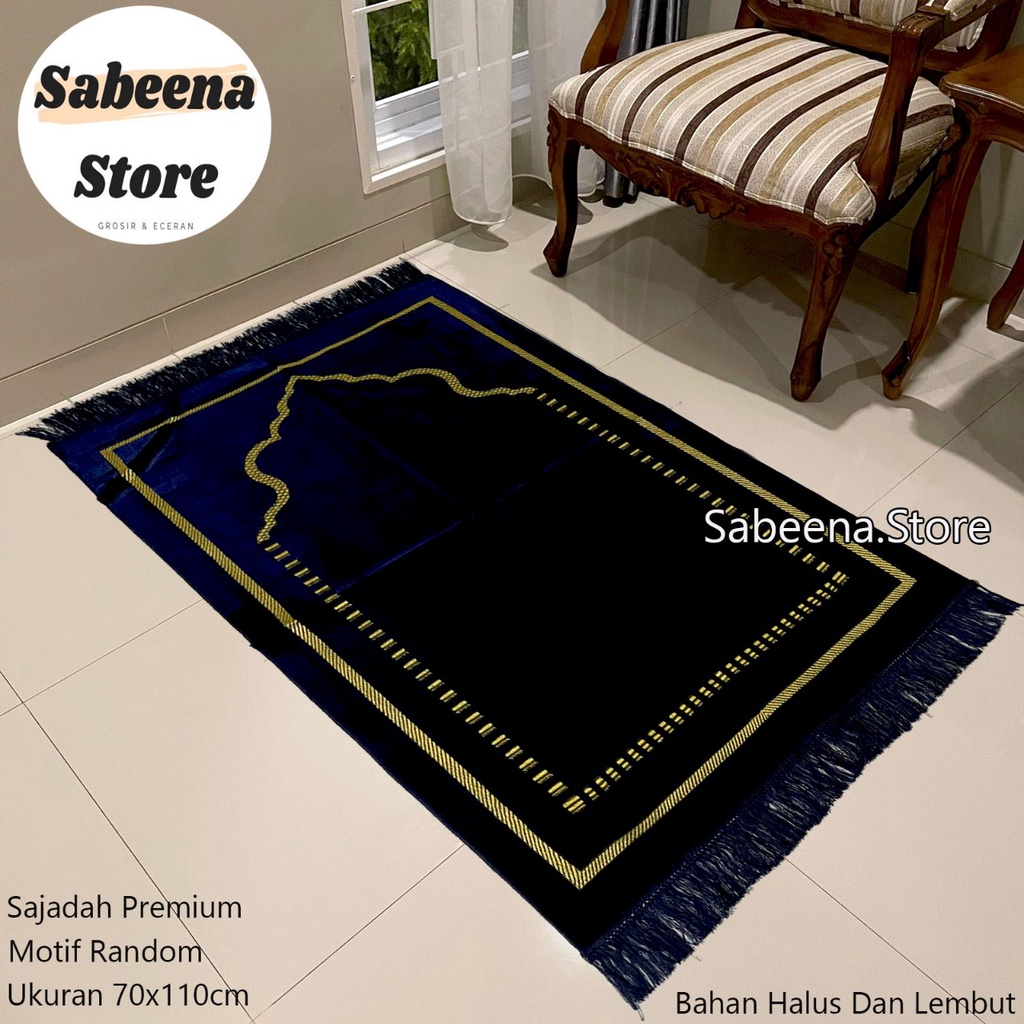 SAJADAH TURKI TEBAL LEMBUT BESAR 70 X 110 CM PERLENGKAPAN SHOLAT