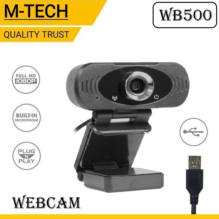 M-TECH Webcam WB500 1080P Full HD