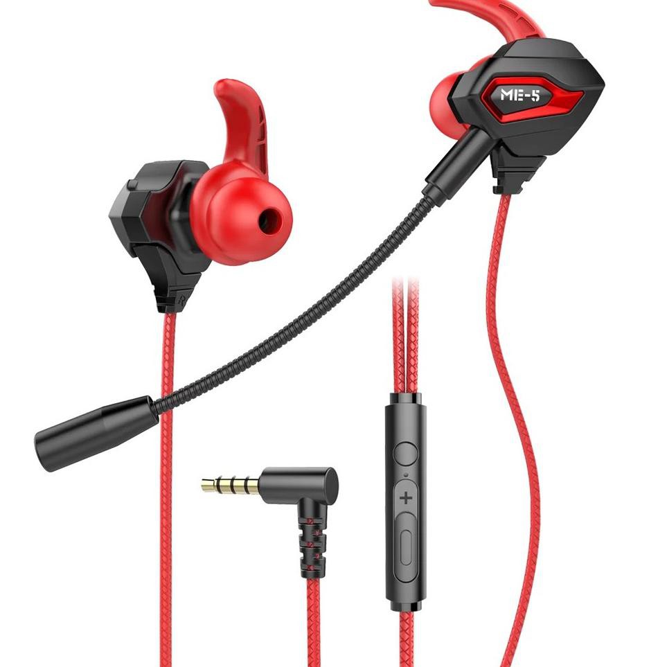 Ready.. Rexus ME5 Gaming Earphone Vonix ME-5 Headset Game with Microphone PER