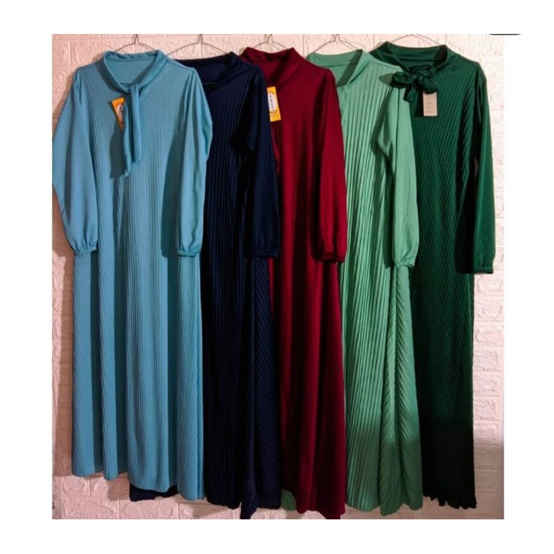 GAMIS PLISKET JUMBO MAYUNG / GAMIS PLISKET TALI  PITA LEHER / GAMIS PLISKET MURAH