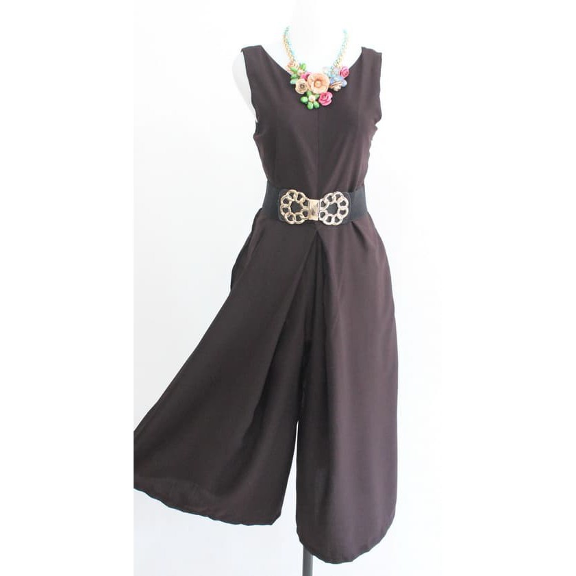 A5-832-coklat tua|jumpsuit kulot|jumpsuit|baju muslim