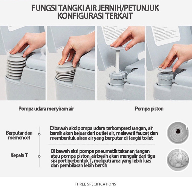 Toilet Portable untuk/toilet bergerak/toilet luar ruangan/toilet berkemah