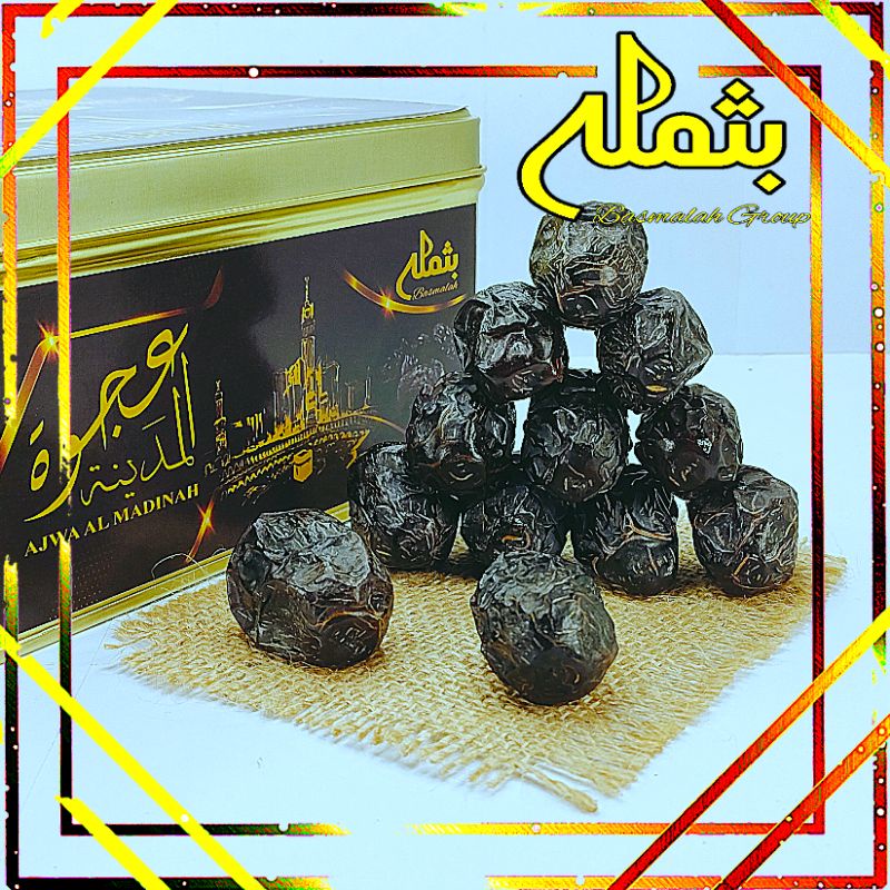 

KURMA AJWA PREMIUM 1 KG/ Kurma Ajwa Basmalah