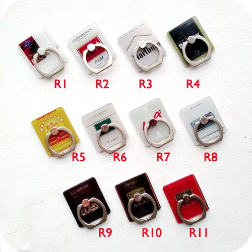 iRing HP Tablet Holder / Cincin HP Stand Motif Rokok ring