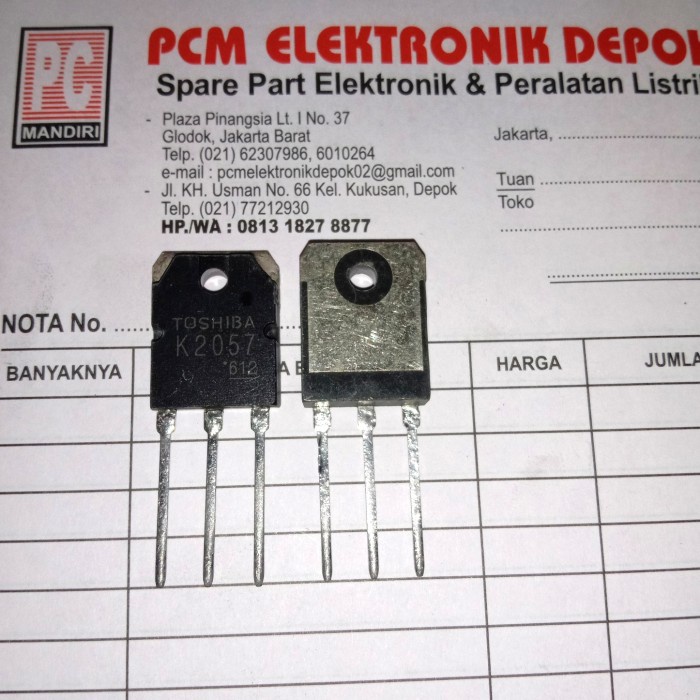 Aman K2057 2Sk2057 K 2057 2Sk 2 Sk2057 Original Transistor To247 To-247 Diskon