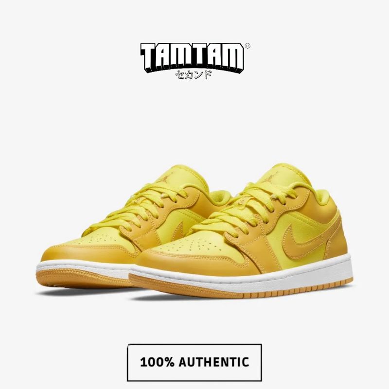 NIKE AIR JORDAN 1 LOW YELLOW STRIKE ORIGINAL