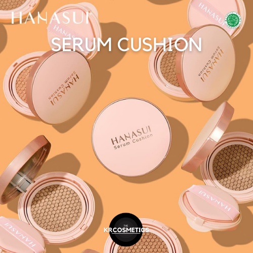 HANASUI Serum Cushion Foundation Flawless Natural Dewy Finish Perfect Coverage 15gr