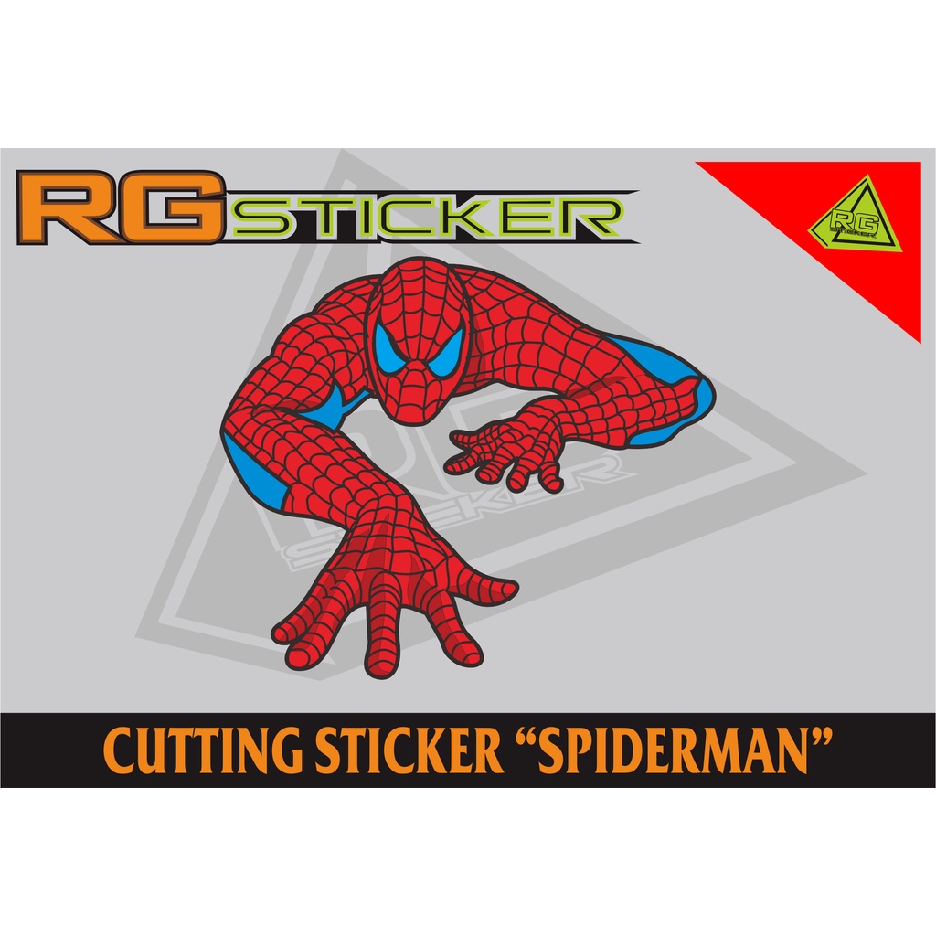 

cutting stiker motor spiderman uk 20 cm