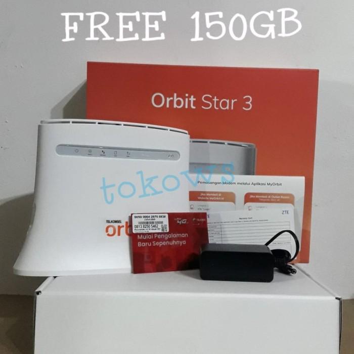 MODEM WIFI TELKOMSEL ORBIT STAR 3 ZTE MF283U FREE 150GB + Antena