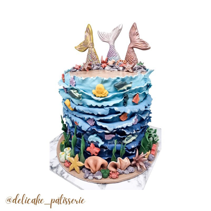 

kue ulang tahun putri duyung / birthday cake / mermaid cake