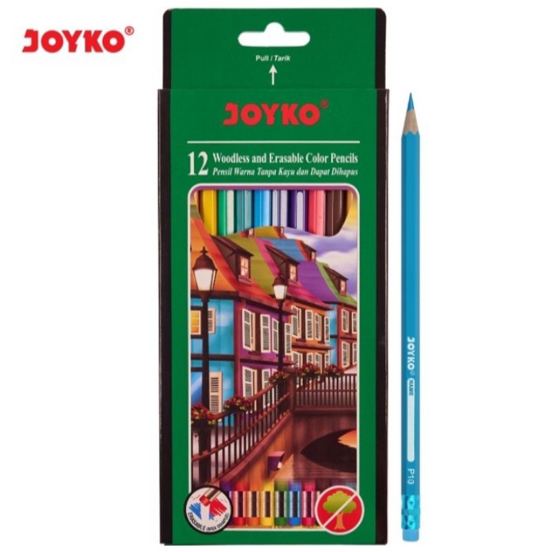 

Pensil warna Joyko 12 Warna CP109 Bisa dihapus Erasable